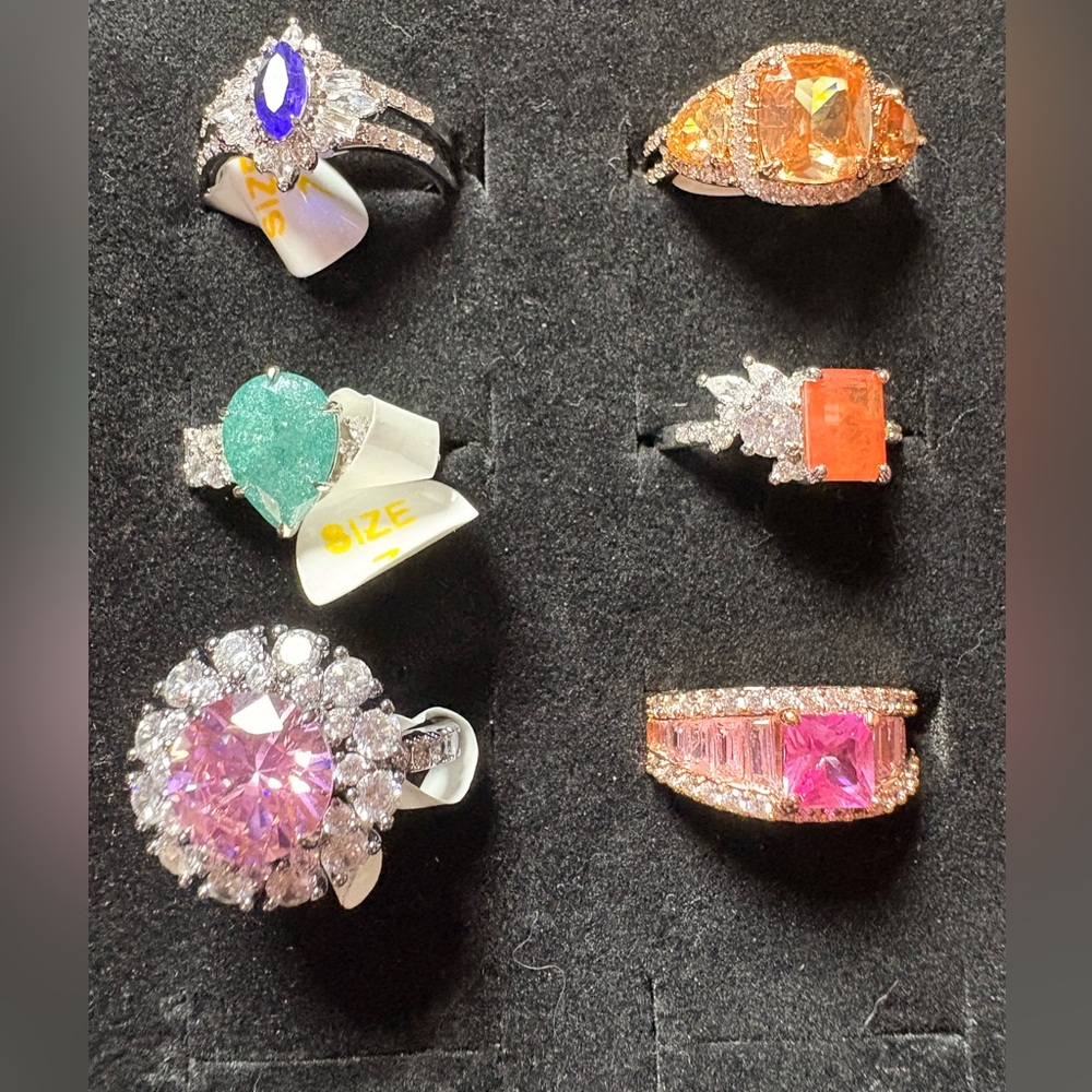 Bomb Party (6) Ring BUNDLE- All size 7